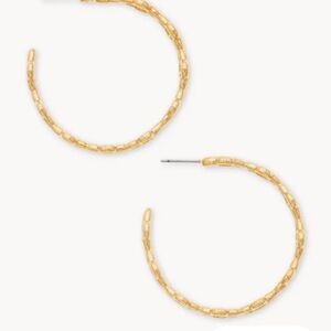 NWOT Kendra Scott Abbie Gold Hoops